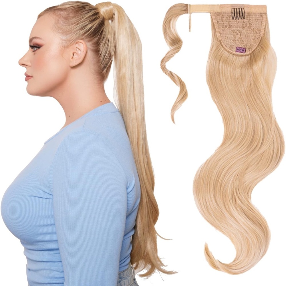 INH Champagne Blonde Hair Extension Pony